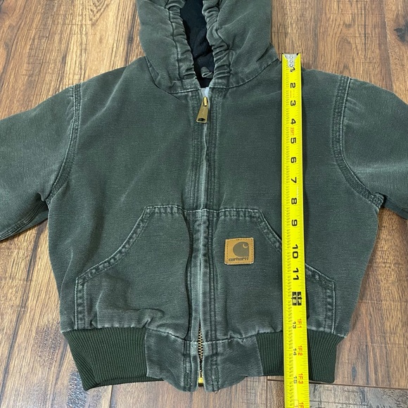 (Sold) Carhartt toddler boy lined hoodie jacket - Picture 6 of 15